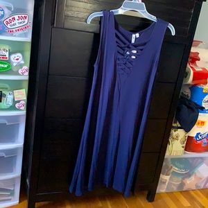 BNWT • Navy Sun Dress (M)